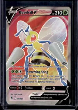 2022 Pokemon SWSH Astral Radiance Beedrill V #160/189 - Image 1