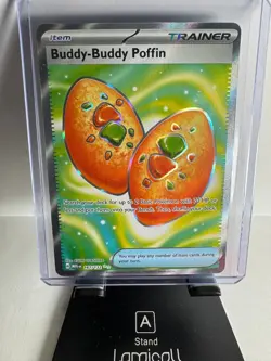 Pokemon TCG Buddy-Buddy Poffin 167/132 Ultra Rare Me01: Mega Evolution Holo - NM - Image 1