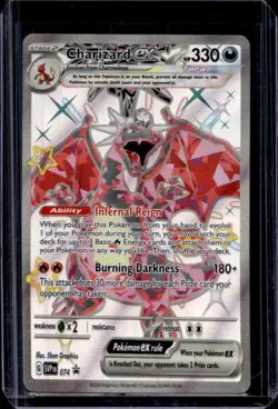 2023-25 Pokemon SV Black Star Promos SVP EN Charizard ex #074 - Image 1