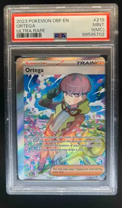 2023 Pokemon SV Obsidian Flames OBF EN Ortega #219/197 PSA 9 MC - Image 1