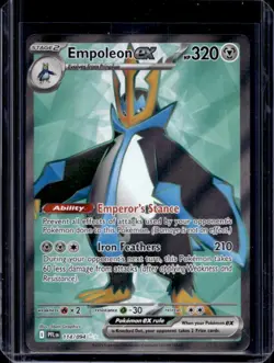 2025 Pokemon Phantasmal Flames Empoleon ex Ultra Rare #114/094 - Image 1
