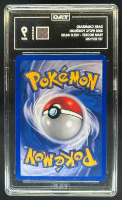 2000 Pokemon Team Rocket First Edition Dark Charizard Holo #4/82 TAG 9 - Image 2