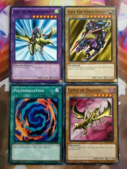 Yugioh Set Gaia the Dragon Champion Curse of Dragon Polymerizat **HOT** + Bonus - Image 1