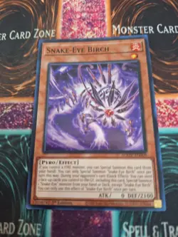 Yugioh Snake-Eye Ash AGOV-EN007 Super Rare 1st Edition Near Mint - Image 1
