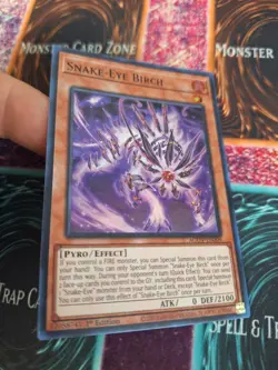 Yugioh Snake-Eye Ash AGOV-EN007 Super Rare 1st Edition Near Mint - Image 2