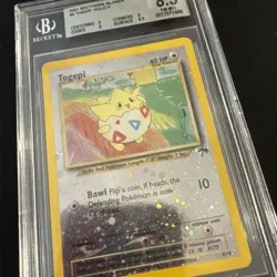 Pokemon 2001 Southern Islands Promo #4 Togepi-Holo P Beckett 9 Mint - Image 2