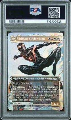2025 MTG MARVEL'S SPIDER-MAN #0200 MILES MORALES/ULTIMATE SPIDER-MAN PSA 10 - Image 2