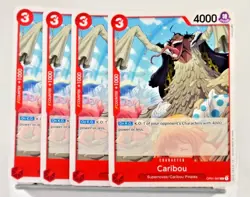 OP01-007 Caribou (C) Romance Dawn One Piece CCG x4 Playset *Pre-Errata NM - Image 1