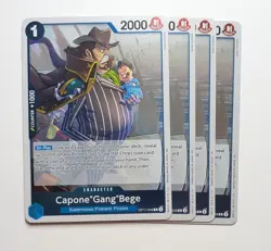 4 x Capone Gang Bege OP11-048 Foil Holo Rare One Piece TCG Card Game Playset NM - Image 1