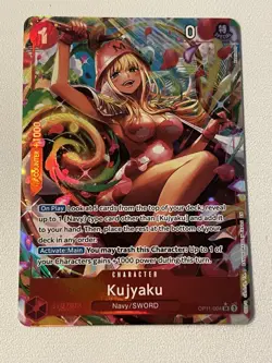 Kujyaku Alt Art OP11-004 SR A Fist of Divine Speed English One Piece TCG - Image 1