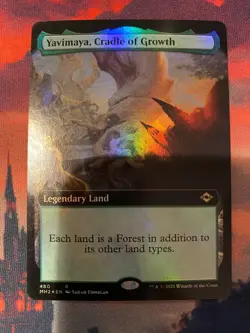 MTG Modern Horizons 2 Yavimaya Cradle of Growth Extended Art Foil - Image 1