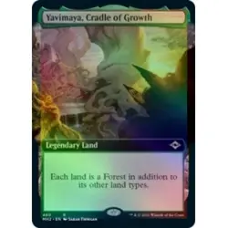 MTG Modern Horizons 2 Yavimaya Cradle of Growth Extended Art Foil NM - Image 1