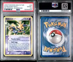 2006 Pokemon EX Crystal Guardians Gold Star Alakazam Holo #99 PSA 2.5 Good+ Rare - Image 5