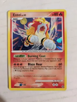Pokemon TCG - Entei lv.43 4/132 Ice Holo - Secret Wonders - Image 1