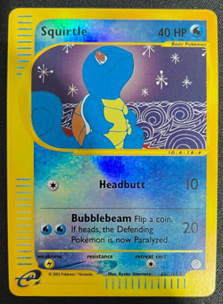 Squirtle - 132/165 - Common Reverse Holo - Expedition - Pokemon Card - Image 3