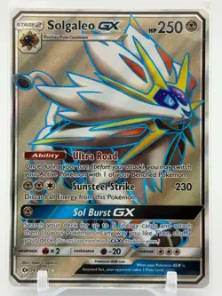 Solgaleo GX - 143/149 - Ultra Rare - Sun & Moon Base - Pokemon Card - NM/M - Image 1