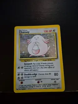 Pokemon Chansey Holo TCG Card Base Set 003/102 - Image 1