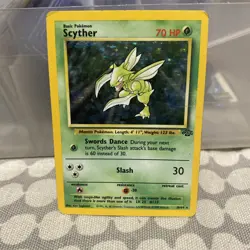 Scyther Holo Rare 10/64 Jungle - Unlimited Pokemon Card - Image 1