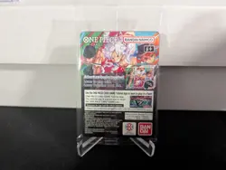 One Piece Monkey D. Luffy US College Basketball Card Rutgers Promo In Hand - Image 2