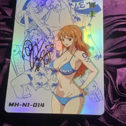 NAMI ONE PIECE GODDESS ZR INFLUENCER Anime Girl Holo Card Bikini - Image 2