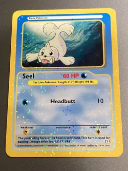 Pokemon Funskool Vintage HOLOGRAPHIC Seel Card India 2004 - Image 1
