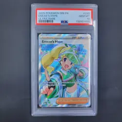 Pokemon Destined Rivals Emcee's Hype Card 220/182 Ultra Rare PSA 10 - Image 3
