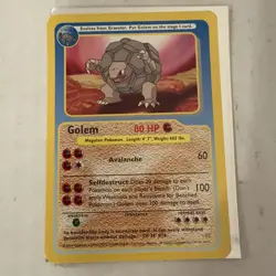 GOLEM FUNSKOOL POKEMON CARD 2004 - Image 1