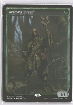 MTG Avacyn's Pilgrim (0001) *Foil* Full Art Textless MagicFest Promo MFP MT/NM - Image 1