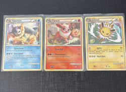 Pokemon Flareon #44/95 Vaporeon #52/95 Jolteon #45/95 HGSS Call of Legends Trio - Image 1
