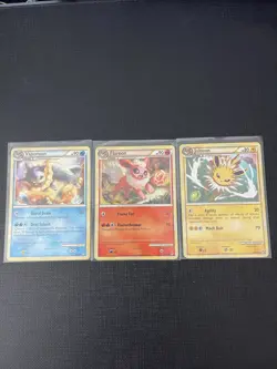 Pokemon Flareon #44/95 Vaporeon #52/95 Jolteon #45/95 HGSS Call of Legends Trio - Image 2