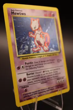 [LP] Pokemon TCG Mewtwo 10/102 1999 Unlimited Base Set wotc Holo Rare - Image 3