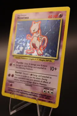 [LP] Pokemon TCG Mewtwo 10/102 1999 Unlimited Base Set wotc Holo Rare - Image 4
