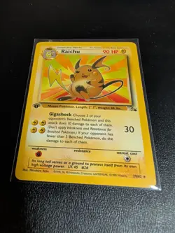 Pokemon TCG Raichu 29/62 1st Edition Non-Holo Card Fossil Set - Image 3