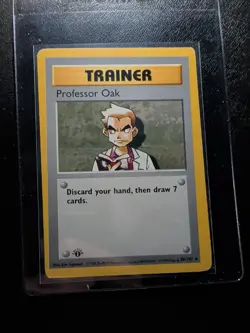 Professor Oak - Pokemon Base Set [Shadowless ] First (1st) Edition - Pokemon TCG - Image 1