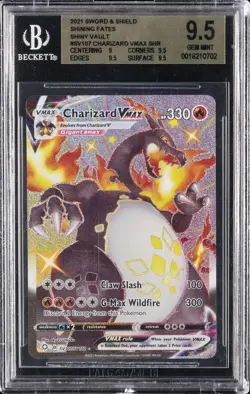 2021 POKEMON SWORD & SHIELD SHINING FATES SHINY VAULT SHR CHARIZARD VMAX BGS 9.5 - Image 1