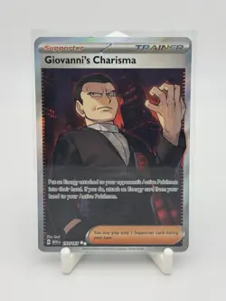 Pokemon Giovanni's Charisma Trainer 197/165 Scarlet & Violet 151 Ultra Rare Holo - Image 1