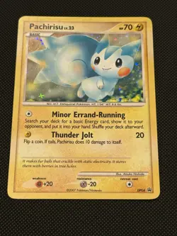 Pokemon Card - Pachirisu Promo DP04 Holo Rare LP - Image 1