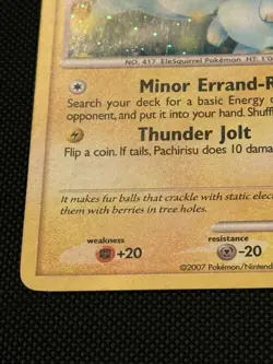 Pokemon Card - Pachirisu Promo DP04 Holo Rare LP - Image 5