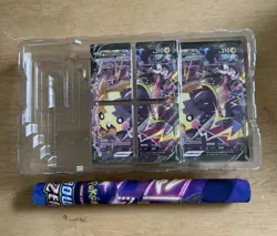 Morpeko V-Union Pokemon Crown Zenith Promo 4 Card Set, jumbo and play mat - Image 1