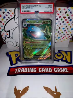PSA 10 GEM MINT Venusaur ex Pokemon MEW EN 003/165 - Image 1