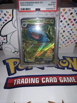 PSA 10 GEM MINT Venusaur ex Pokemon MEW EN 003/165 - Image 3