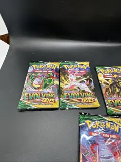 5x Evolving Skies UNWEIGHED Booster Packs Pokemon TCG - New/Sealed, ENGLISH - Image 2