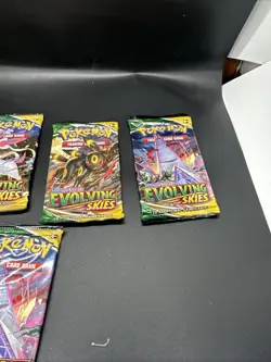 5x Evolving Skies UNWEIGHED Booster Packs Pokemon TCG - New/Sealed, ENGLISH - Image 3