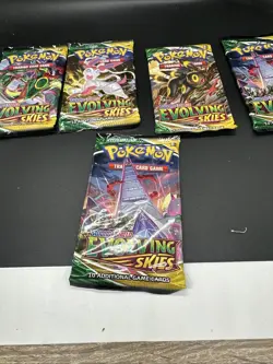 5x Evolving Skies UNWEIGHED Booster Packs Pokemon TCG - New/Sealed, ENGLISH - Image 4