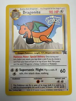 Pokemon Dragonite Kids WB Promo 05/53 Regular Card The First Movie 1999 - Image 1