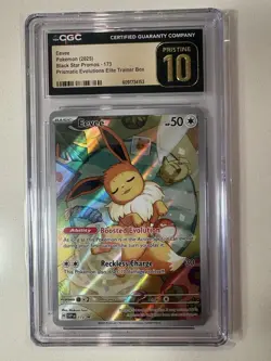Eevee 173 Sv: Scarlet & Violet Promo Holo CGC Pristine 10 Pokemon TCG Card - Image 1