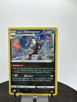 Galarian Obstagoon 119/202 Sword & Shield Base Set Pokemon - Image 1