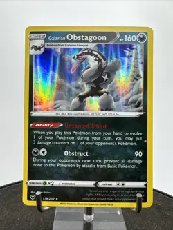 Galarian Obstagoon 119/202 Sword & Shield Base Set Pokemon - Image 3