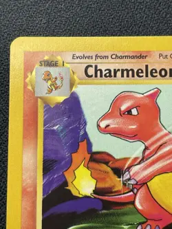 Pokemon Charmeleon 24/102 Base Set Uncommon Unlimited LP / MP (#5) - Image 2