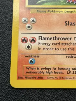 Pokemon Charmeleon 24/102 Base Set Uncommon Unlimited LP / MP (#5) - Image 5